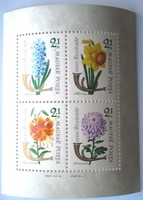 B39 / 1963 stamp day - flower ii. .Block postman