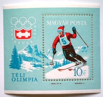 B40 / 1964 Winter Olympics - Innsbruck block postal clerk