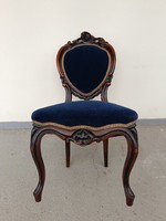 Antique patinated furniture neo-baroque upholstered chair 1 piece 414 8418