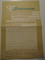 Za492.17 - Gift telegram sent to László Kubala's mother 1960's Budapest - Pálné Kubala Kurjás - Monori