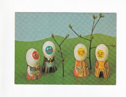 H:19 Easter greeting card fine art postman 01 (vukos stamp)