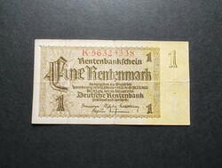 Németország 1 Rentenmark 1937, F+ (I.)