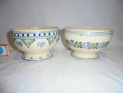Two old ceramic bowls - together - 