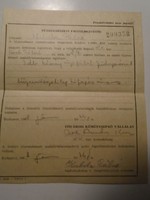 Za490.39 - One of the documents of László Kubala's parents 1968 Budapest - Pálné Kubala - chimney sweeping company