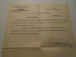 ZA492.16- Kubala László anyjának címzett megállapodás  1948 Budapest - Kubala Kurjás Pálné - Monori