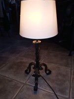 Wrought iron table lamp