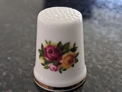 Royal Albert old country roses angol porcelán gyűszű hibátlan gyűjtői