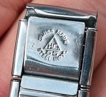 Vintage hc55 swiss made steel sport watch strap