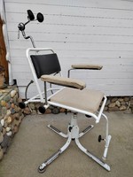Orvosi szék fogorvosi vizsgáló kórhazi vas ülőke vintage loft industrial