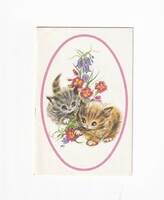 H:39 Easter greeting envelope postcard with kitten