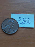 USA 1 CENT 1958  D Verdejel "D" - Denver, Kalászos penny, Lincoln,  BRONZ  S282