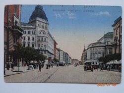 Old postcard: Budapest, József körút (1915)