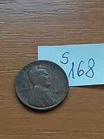 Usa 1 cent 1935 corn penny, lincoln, bronze s168