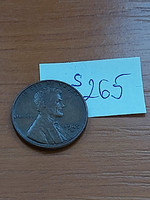 USA 1 CENT 1945  D Verdejel "D" - Denver, Kalászos penny, Lincoln,  Sárgaréz  S265