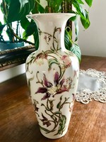 Zsolnay orchidea mintás nagyméretű váza - 35 cm