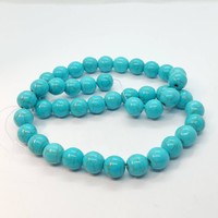 Turquoise mineral pearl 10 mm