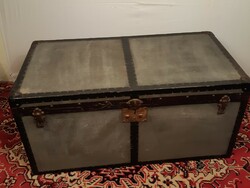 Old travel trunk