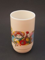 Rosenthal kupicás pohár, mini váza, Aladin és a csodalámpa sorozatból, 8 cm