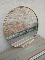 Art-Deco kör alakú  fali tükör. 40cm.  Alkudható.