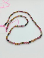 Faceted tourmaline mineral pearl 3 mm