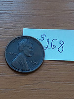 USA 1 CENT 1951  D Verdejel "D" - Denver, Kalászos penny, Lincoln,  BRONZ  S268