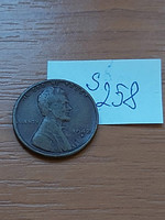 USA 1 CENT 1942  D Verdejel "D" - Denver, Kalászos penny, Lincoln, BRONZ   S258