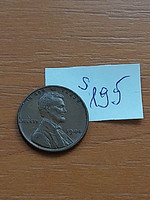 Usa 1 cent 1944 corn penny, lincoln, brass s195