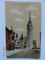 Régi képeslap: Budapest, Mátyás-templom