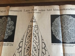 Magyar urisszonoks magazine needlework supplement 1935.