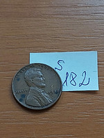 Usa 1 cent 1938 corn penny, lincoln, bronze s182