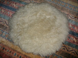 Real fur lamb seat cushion