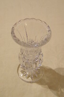 Üveg váza kristályüveg 11x6 cm
