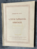 Körmendi géza: the history of Tata pottery, 1965 edition