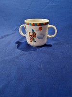 Alföld porcelain clown balloon mug with children's pattern