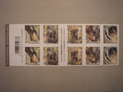 Belgium fauna, small carnivores stamp book 2008
