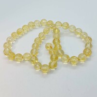 Citrine mineral pearl 8 mm