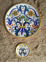 Deruta wall plates 31.5 cm and 12 cm
