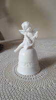 Snow-white angelic porcelain bell, bell