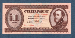 5000 Forint  1993 " J " Jelű NAGYON RITKA akár 1979 Szeptember 19. szülinaposnak!