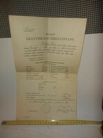Rákosligeti polgári leányiskolai bizonyítvány, 1925.