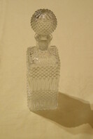 Régi whiskys üveg bütykös likőrös palack  6x6x22 cm