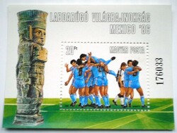B183 / 1986 in football World Cup - Mexico block postal clerk