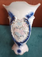 Gyönyörű Nagymèretű Crown Regal román porcelán váza, virágmintás dekorral.