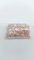 10 stainless steel spacers rose gold 4 mm