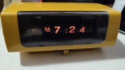 Rare retro scrolling rotary alarm clock