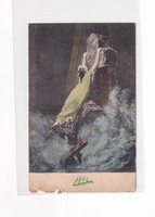 HV:92 Vallásos antik Üdvözlő képeslap 1902