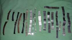 Antique old and new watch watch parts - watch straps - together according to the pictures 12.