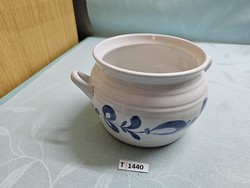 T1440 ceramic bowl with handle 12x16 cm