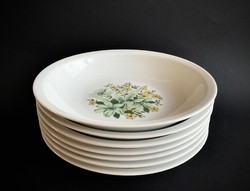 Alföldi 7 display green floral deep plate soup plate bella fazon