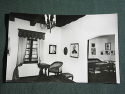 Postcard, Badacsony, literary memorial museum, kisfaludy exhibition
